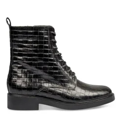 Bottines NOIR Femme CUIR Fermeture éclair