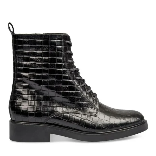 Bottines NOIR Femme CUIR Fermeture éclair