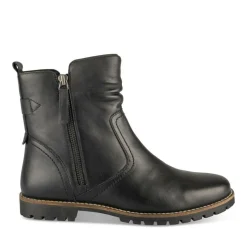 Bottines NOIR Femme CUIR Motif Uni Fermeture éclair