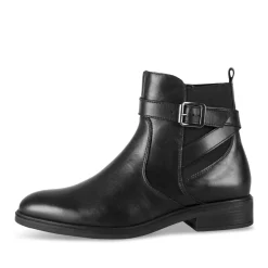 Bottines NOIR Femme CUIR Motif Uni Fermeture éclair