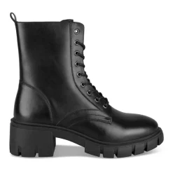 Bottines NOIR Femme CUIR Motif Uni Elastique