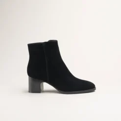Bottines NOIR Femme CUIR Motif Uni Fermeture éclair