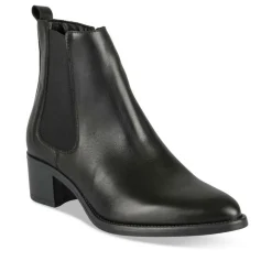 Bottines NOIR Femme CUIR Motif Uni Fermeture éclair