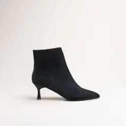 Bottines NOIR Femme CUIR Motif Uni Fermeture éclair