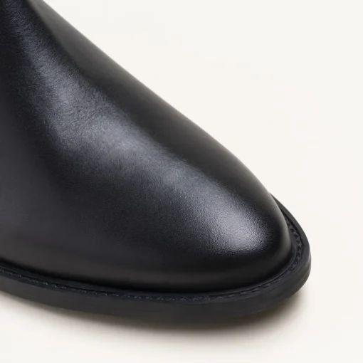 Bottines NOIR Femme CUIR Motif Uni Fermeture éclair