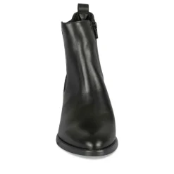 Bottines NOIR Femme CUIR Motif Uni Fermeture éclair
