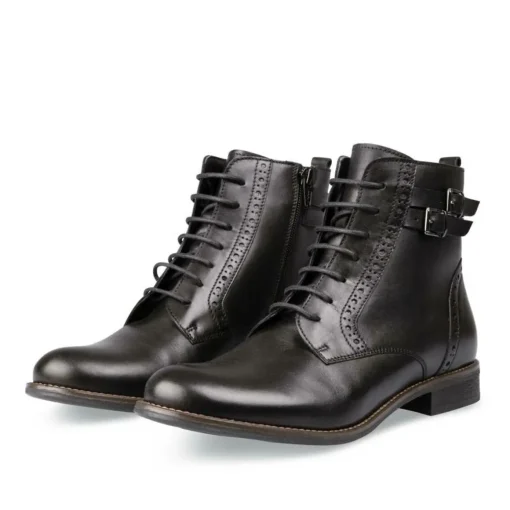 Bottines NOIR Femme CUIR Fermeture éclair