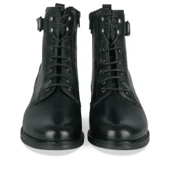 Bottines NOIR Femme CUIR Motif Uni Fermeture éclair