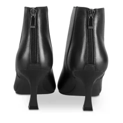Bottines NOIR Femme CUIR Motif Uni Fermeture éclair