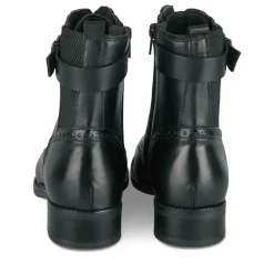 Bottines NOIR Femme CUIR Motif Uni Fermeture éclair