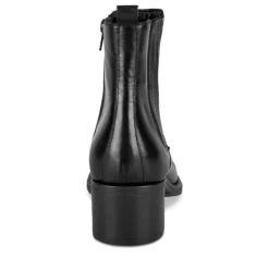 Bottines NOIR Femme CUIR Motif Uni Fermeture éclair