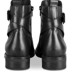 Bottines NOIR Femme CUIR Motif Uni Fermeture éclair
