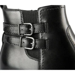 Bottines NOIR Femme CUIR Motif Uni Fermeture éclair