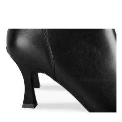 Bottines NOIR Femme CUIR Motif Uni Fermeture éclair