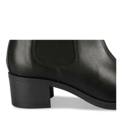 Bottines NOIR Femme CUIR Motif Uni Fermeture éclair