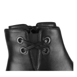 Bottines NOIR Femme CUIR Motif Uni Fermeture éclair