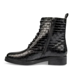 Bottines NOIR Femme CUIR Fermeture éclair