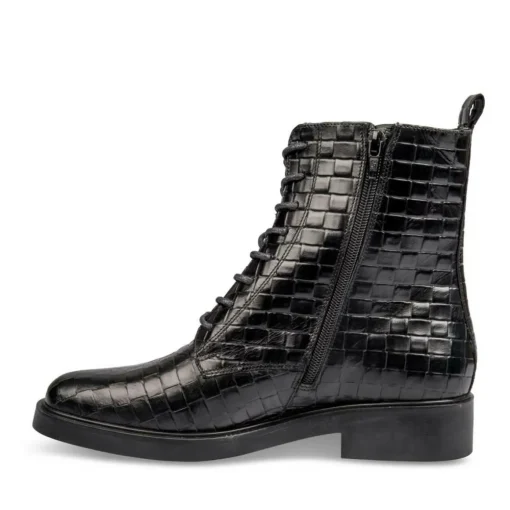 Bottines NOIR Femme CUIR Fermeture éclair