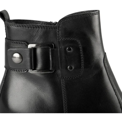 Bottines NOIR Femme CUIR Motif Uni Fermeture éclair