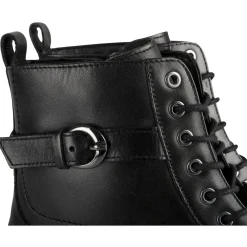 Bottines NOIR Femme CUIR Motif Uni A Enfiler