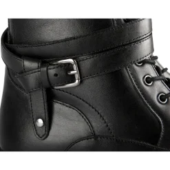 Bottines NOIR Femme CUIR Motif Uni A Enfiler