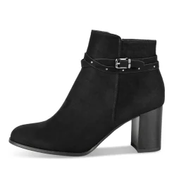 Bottines NOIR Femme Motif Clouté Fermeture éclair