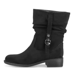 Bottines NOIR Femme Motif Uni A Enfiler