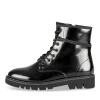 Bottines NOIR Femme Motif Uni Lacets