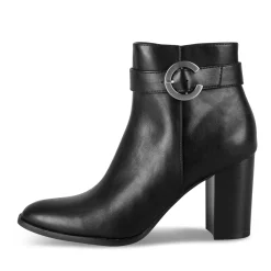 Bottines NOIR Femme Motif Uni Fermeture éclair