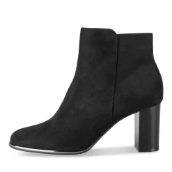 Bottines NOIR Femme Motif Uni Fermeture éclair