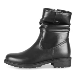 Bottines NOIR Femme Motif Uni Fermeture éclair