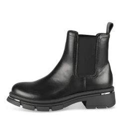 Bottines NOIR Femme Motif Uni A Enfiler