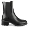 Bottines NOIR Femme Motif Uni Fermeture éclair