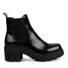 Bottines NOIR Femme Motif Vernis Elastique