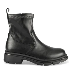 Bottines NOIR Femme Motif Uni Fermeture éclair