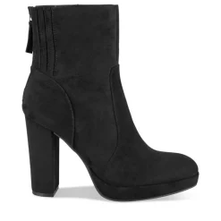 Bottines NOIR Femme Motif Uni Fermeture éclair