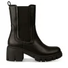 Bottines NOIR Femme Motif Uni A Enfiler