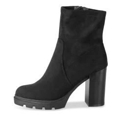 Bottines NOIR Femme Motif Uni Fermeture éclair