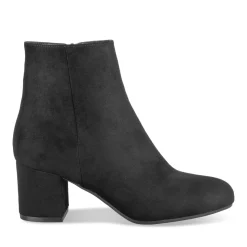Bottines NOIR Femme Motif Uni A Enfiler