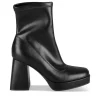 Bottines NOIR Femme Motif Uni A Enfiler