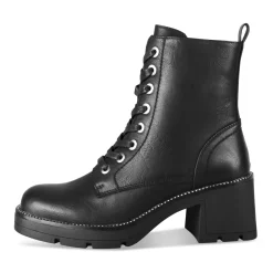 Bottines NOIR Femme Motif Uni Fermeture éclair