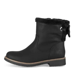 Bottines NOIR Femme Motif Uni Fermeture éclair