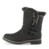 Bottines NOIR Femme Motif Uni Fermeture éclair