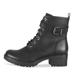 Bottines NOIR Femme Motif Uni A Enfiler