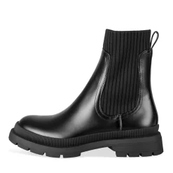 Bottines NOIR Femme Motif Uni A Enfiler