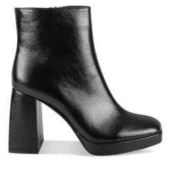 Bottines NOIR Femme Motif Uni Fermeture éclair