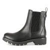 Bottines NOIR Femme Motif Uni A Enfiler