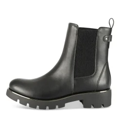 Bottines NOIR Femme Motif Uni A Enfiler