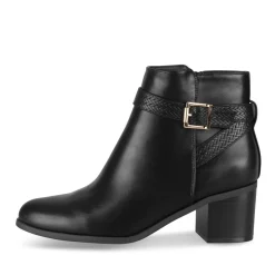 Bottines NOIR Femme Motif Uni Fermeture éclair