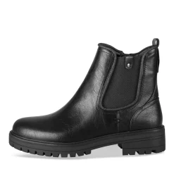 Bottines NOIR Femme Motif Uni Fermeture éclair